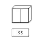 Wöstmann WSM 1600 Kommode 2 Türen 2950 