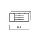 2180 Wöstmann WSM 1600 Kombikommode 2 Türen 185 2180 