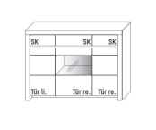Wöstmann Soleo 3000 Sideboard 3540 