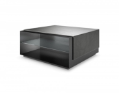 Munari VR081 Couchtisch mit dunkelgrauem Glas 