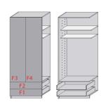 Wittenbreder Luna Kleiderschrank MLA-4-S229004 