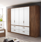 Rauch Bernau Drehtürenschrank 090C Eiche Stirling - Alpinweiß