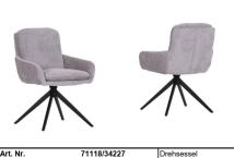 Gutmann Factory OLMO Drehsessel Warm-Grau 