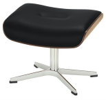 Conform Hocker Timeout X-Fuß Eiche seidenmatt lackiert | Aluminium | Ledergruppe 30