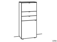 Venjakob Andiamo Home Highboard H409 Lack kristallweiß matt | Rechts