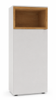 Venjakob Andiamo Home Highboard H410 Lack schiefergrau matt | Eiche rustico hell geölt | Links