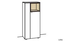Venjakob Andiamo Home Highboard H415 Lack kristallweiß matt | Wildeiche hell soft gebürstet | Rechts
