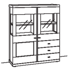 Venjakob Next Level 3000 Highboard 1236 