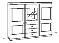 Venjakob Next Level 3000 Highboard 1237 