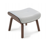Conform Hocker Timeout 4-Fuß fest Eiche unbehandelt | Eiche unbehandelt | Schaffell / Arts Stoff