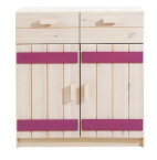 Infanskids Kommode 805 Weiß/ Flieder