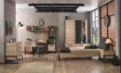 Infantil ALMILA Irony Schwebetürenschrank 2-türig 