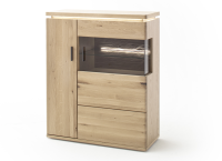 MCA Barcelona Highboard-L BAR14T20 Mit kompletter Beleuchtung & Funkfernbedienung