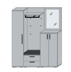 Wittenbreder Roubaix Kompakte Garderoben-Kombination N26 