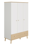 PAIDI Ylvie Kleiderschrank 3T1S Birke Nachbildung