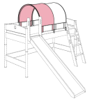 Paidi Halb-Zelt Uni 90er Fiona, Fionn, Kira, Tiago & Ylvie | Rosé/ Weiß