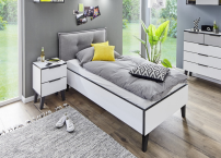 Rudolf Möbel NXTstep Bett mit Polsterkopfteil 