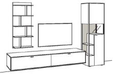 Venjakob Sentino 3000 Wohnkombination S04 