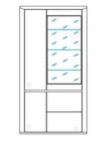 Ideal Möbel Korsika Vitrine Type 05 