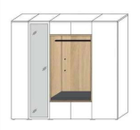 Wittenbreder BILBAO Garderobenschrank Kombi N02 