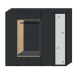 Wittenbreder BILBAO Garderobenschrank Kombi N03 