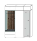 Wittenbreder BILBAO Garderobenschrank Kombi N05 