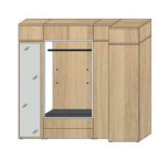 Wittenbreder BILBAO Garderobenschrank Kombi N06-1 