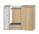 Wittenbreder BILBAO Garderobenschrank Kombi N06-2 
