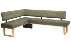 Standard Furniture Eckbank Colmar 224 x 167 cm | Kurzer Schenkel rechts | Eiche Natur lackiert | Kombi AG May Fly