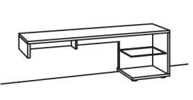 Venjakob Andiamo Home Aufsatzkonsole H844 Wildeiche hell soft gebürstet geölt | Rechts