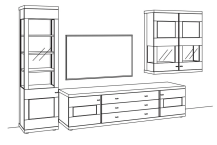 Venjakob Next Level 3000 Wohnwand NE08 