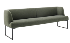 Venjakob Sitzbank Impuls P2 Opal Kufe 240 cm | Metall Anthrazit matt | Preisgruppe A