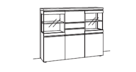 Venjakob V-Plus 3000 Highboard 5757 