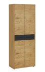 Voss Dielenschrank Levio 127 Lack Schwarz matt