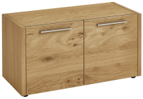 Voss Garderobenbank Levio 124 Silber matt galvanisch