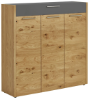 Voss Schuhkommode Levio 136 Lack Grau matt