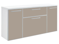 Voss Ventina Hängeschuhschrank 328 Lack Weiß | Taupe