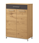 Voss Vedo Schuhschrank 882 Mattglas Anthrazit