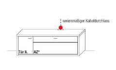 Wöstmann WM 2250 TV-Element 1653 1654 Tür links (wie Abbildung)