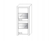 Wöstmann Soleo 3000 Zeilenschrank 4703 4704 mit Parsolspiegel-Akzenten 