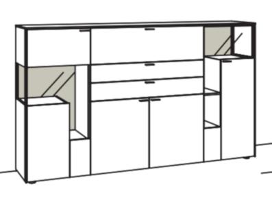 Venjakob Sentino 3000 Highboard 5284 