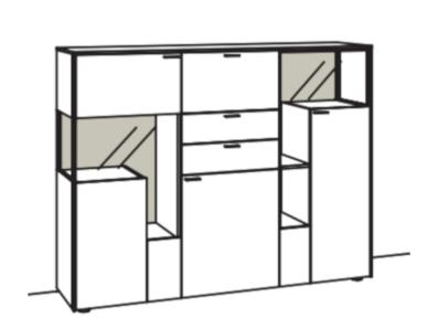 Venjakob Sentino 3000 Highboard 5281 