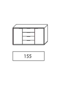 Wöstmann WSM 1600 Kombikommode 2 Türen 2150 