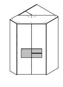 Röhr Bush Clip Eck-Kleiderschrank 