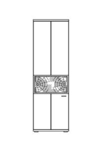 Ideal Möbel Flora Vitrine Type 07 