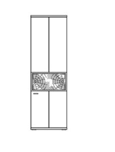 Ideal Möbel Flora Vitrine Type 08 