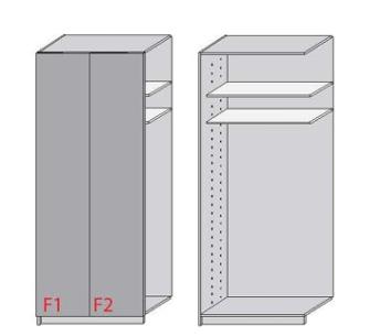 Wittenbreder Luna Kleiderschrank MLA-4-S229002 