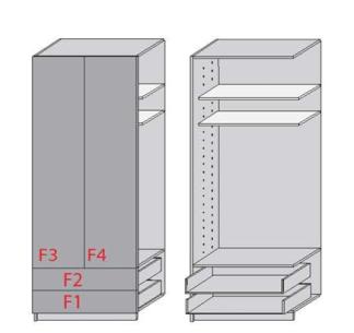 Wittenbreder Luna Kleiderschrank MLA-4-S229004 