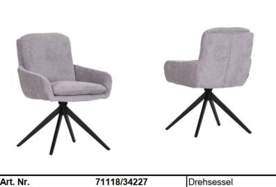 Gutmann Factory OLMO Drehsessel Warm-Grau 