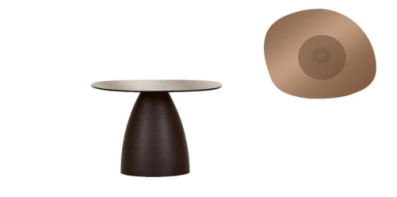 Gutmann Factory MURPHY Beistelltisch Braun